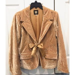 Old Navy Velvet Embroidered Blazer